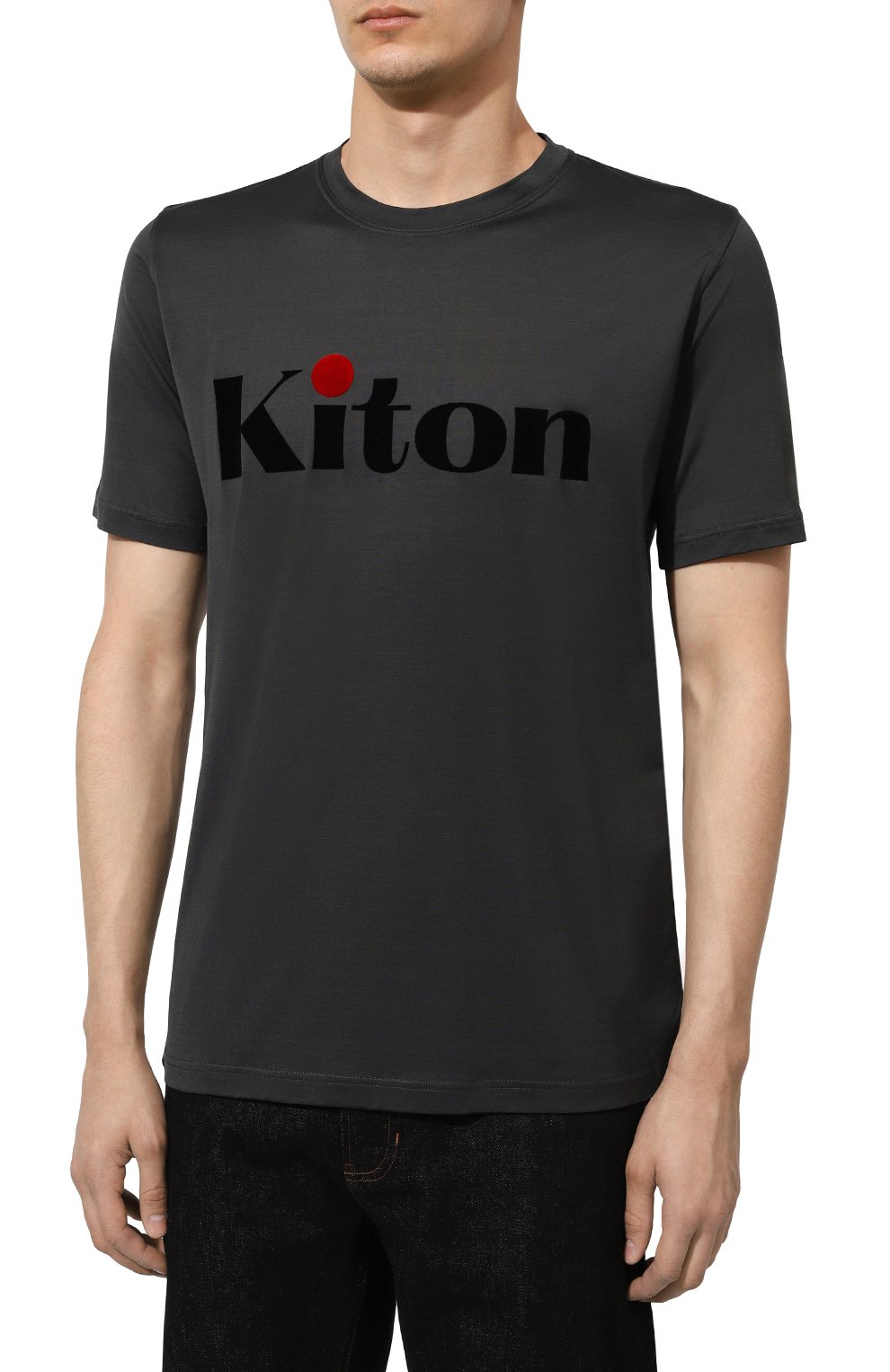 Хлопковая футболка KITON, арт. UMK0490, фото 3