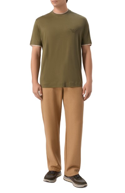 Брюки из хлопка и лиоцелла EMPORIO ARMANI, арт. EM007351/AF13700, фото 2