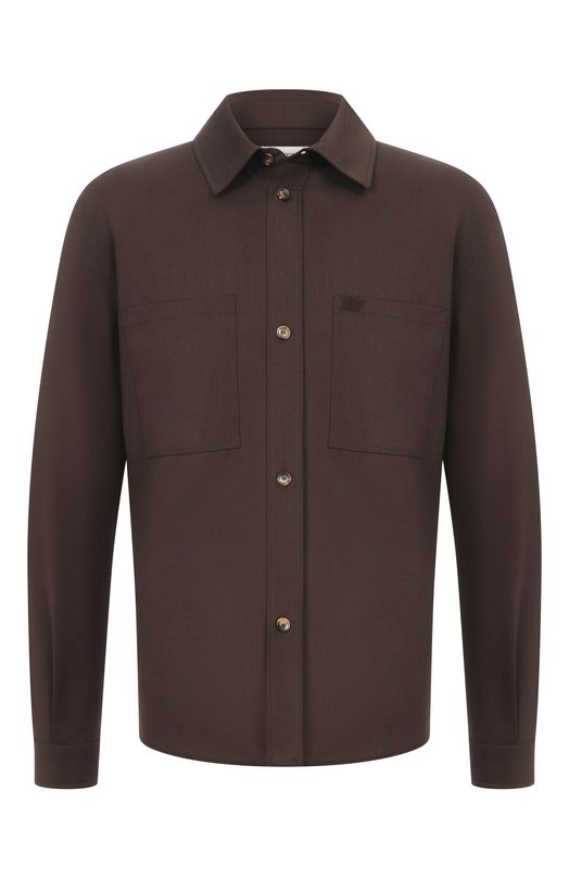 Шерстяная рубашка Laneus F5LAMA0V123 Коричневый F5LAMA0V123