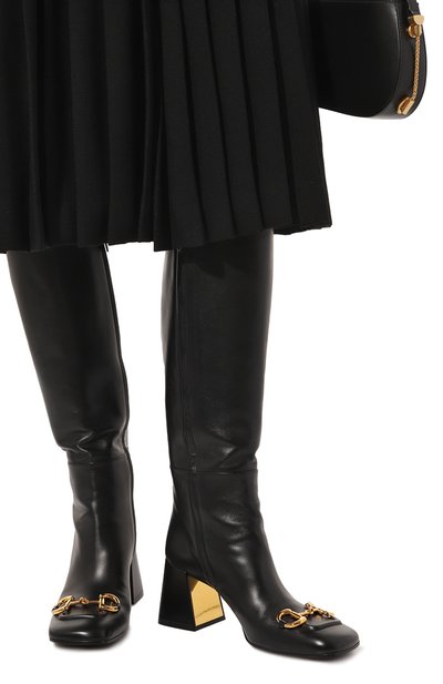 Кожаные сапоги GUCCI, арт. 643889 BKO00, фото 3