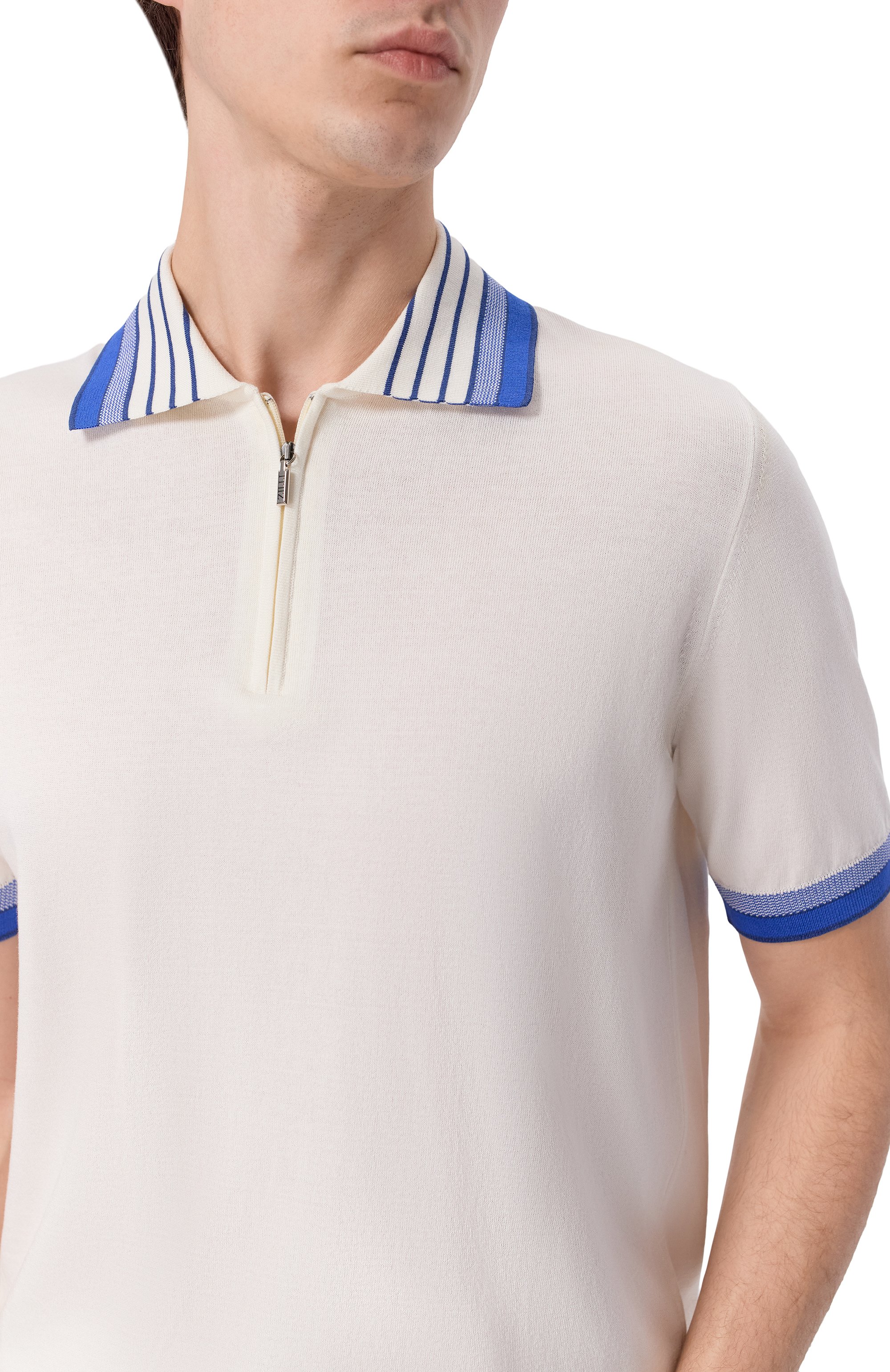 Поло из хлопка и шелка ZILLI, арт. KZP002M0142VC0LS0, фото 5