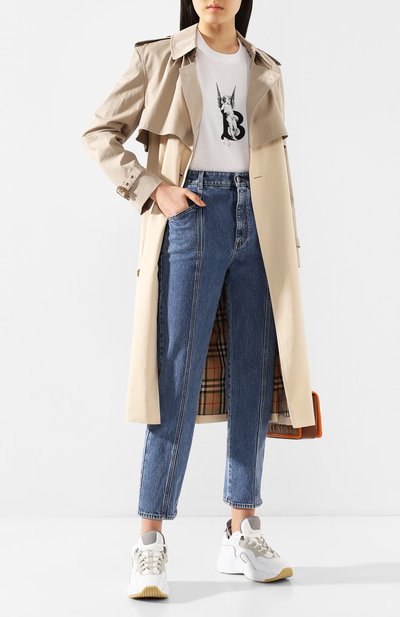 Хлопковая футболка BURBERRY, арт. 8024618, фото 2