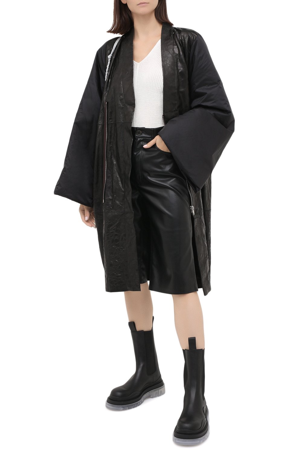 Кожаное пальто RICK OWENS, арт. RP20F2907/LZNZ, фото 2