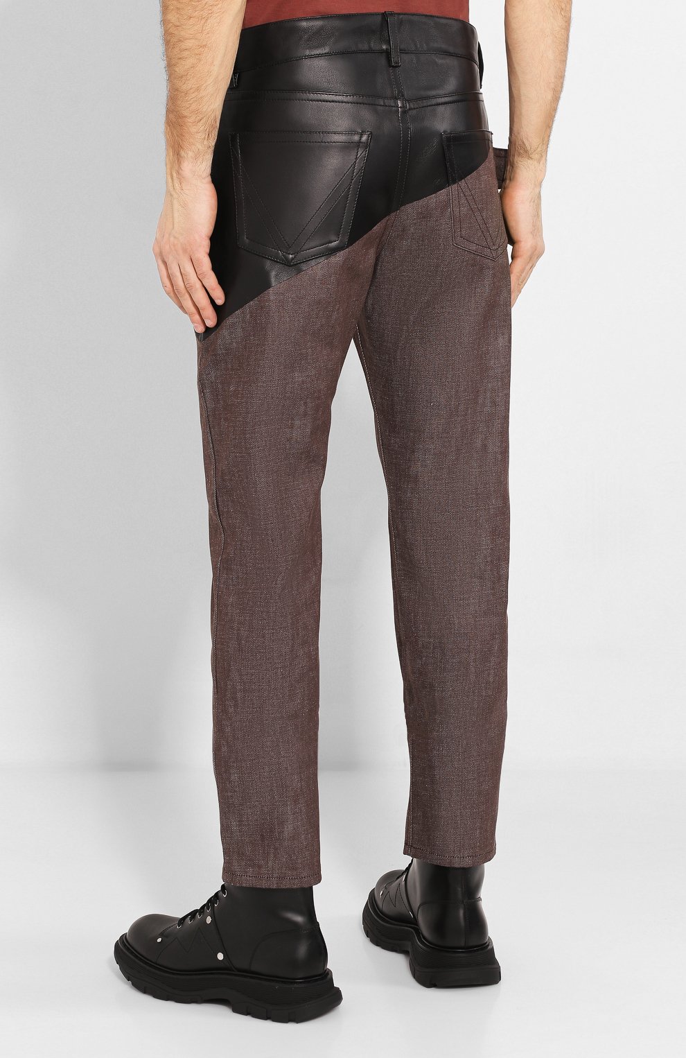 Комбинированные джинсы BOTTEGA VENETA, арт. 607913/VKLI0, фото 4