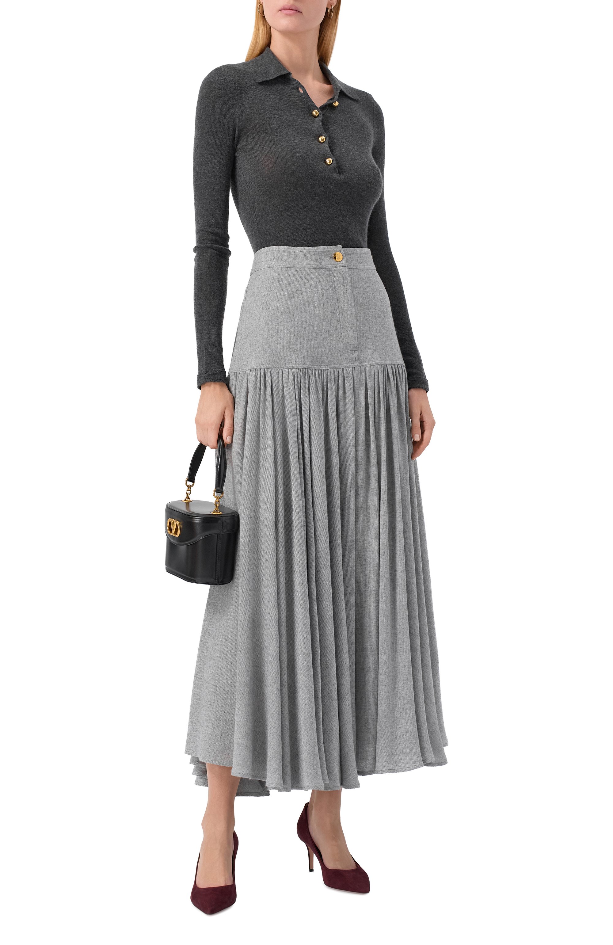 Юбка из вискозы и шерсти GIAMBATTISTA VALLI, арт. 25FWPVCA2054/17NAL, фото 2