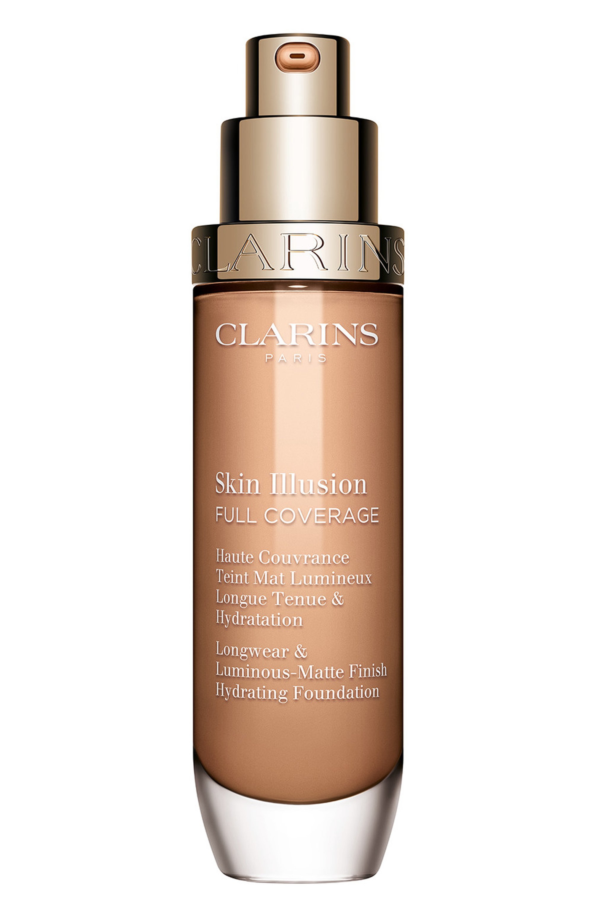 Тональный крем с матовым эффектом skin illusion full coverage, оттенок 107c (30ml) CLARINS цвета по цене 6200 руб., арт. 80106987, фото 4 Тональный крем с матовым эффектом skin illusion full coverage, оттенок 107c (30ml) CLARINS, арт. 80106987, фото 4