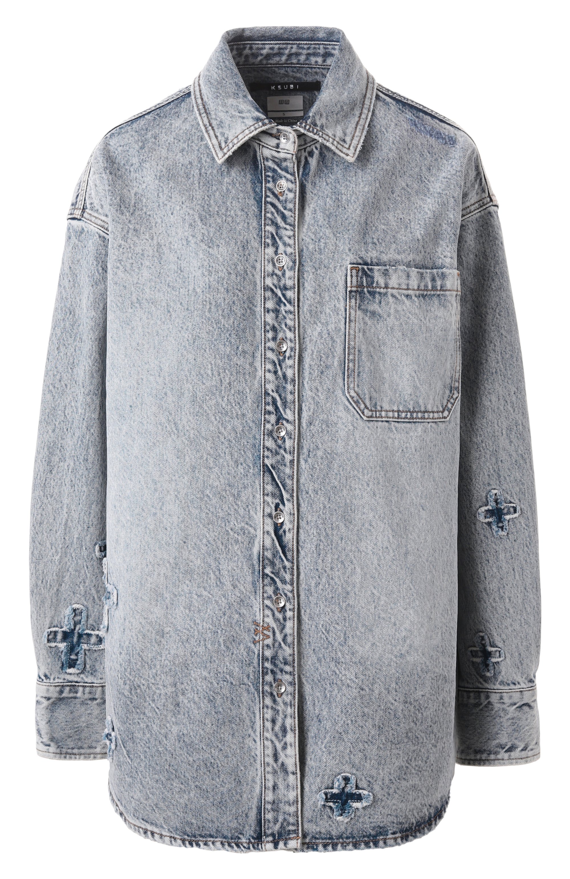 Джинсовая рубашка KSUBI, арт. WPS25SH002, фото 1