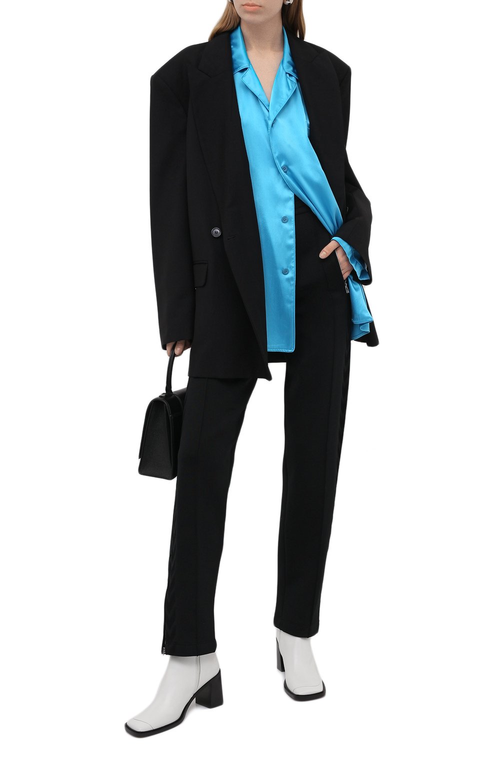 Атласная рубашка BALENCIAGA, арт. 658184/TKN01, фото 2