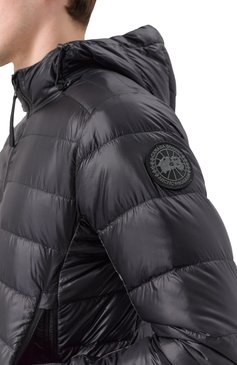 Мужская пуховая куртка crofton CANADA GOOSE черного цвета, арт. 2227MB | Фото 5 (Рукава: Длинные; Материал сплава: Проставлено; Длина (верхняя одежда): Короткие; Драгоценные камни: Проставлено; Материал подклада: Синтетический материал; Мужское Кросс-КТ: утепленные куртки; Стили: Кэжуэл; Кросс-КТ: Куртка, Утепленные; Материал внешний: Синтетический материал)