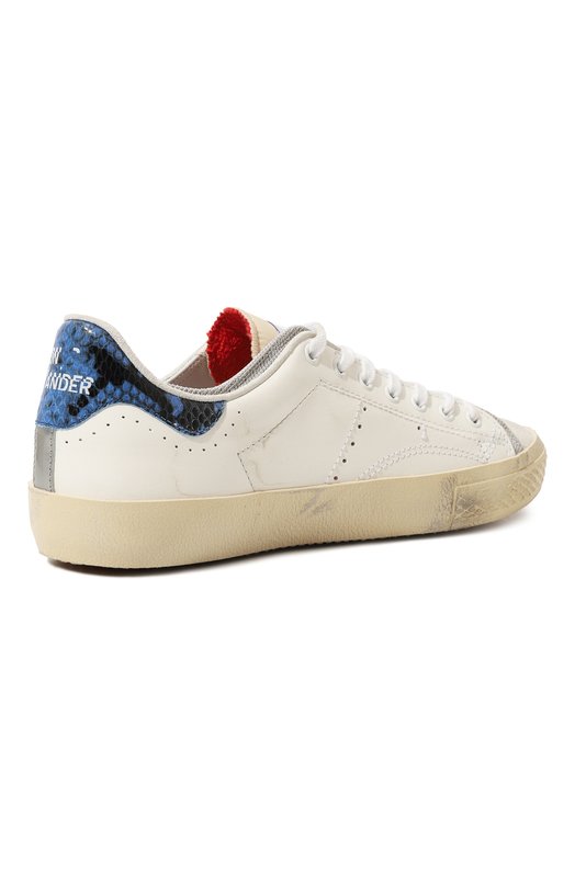 Кожаные кеды Hidnander Белый, фото 5