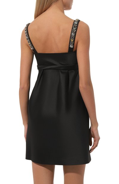 Атласное платье с отделкой стразами DICE KAYEK, арт. R24R287, фото 4