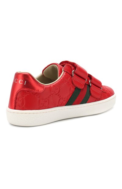 Кожаные кеды GUCCI, арт. 455448/DF720, фото 3