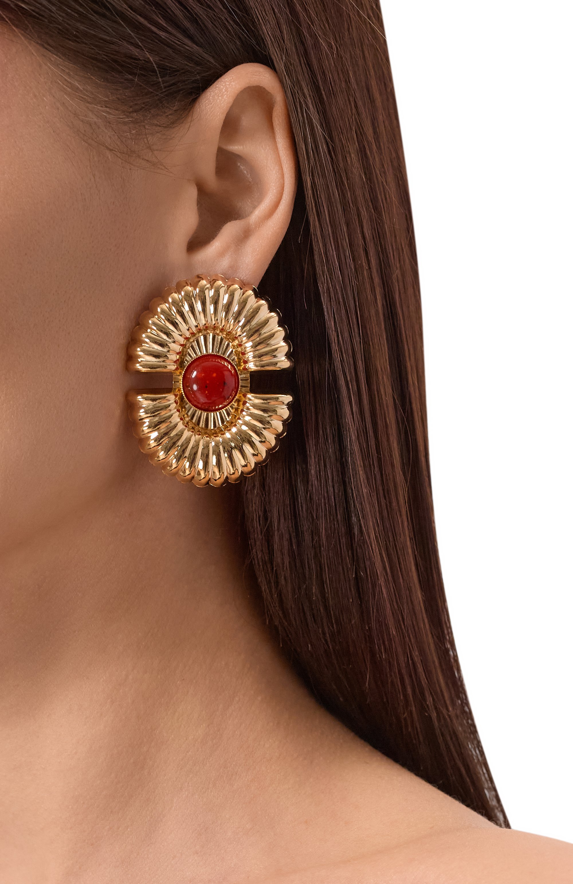 Серьги ANTON HEUNIS золотого цвета по цене 24400 руб., арт. ETK3.67, фото 2 Серьги ANTON HEUNIS, арт. ETK3.67, фото 2