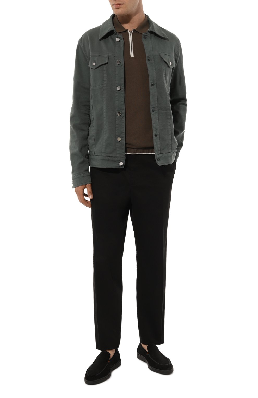 Замшевые лоферы detroit SANTONI, арт. MGDG17824SM0KSVUT50, фото 2