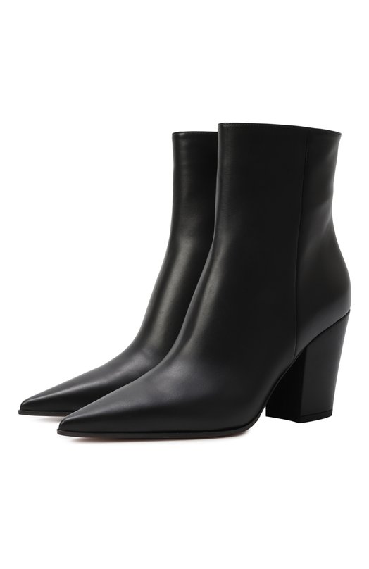 Кожаные ботильоны Keinna 85 Gianvito Rossi G72941.85RIC.VGINER0 Чёрный G72941.85RIC.VGINER0