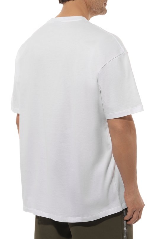 Хлопковая футболка Paul&Shark 24411101/3XL-6XL Белый  24411101/3XL-6XL Фото 4