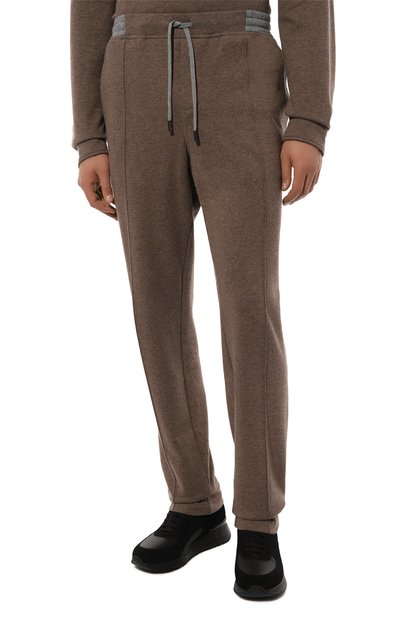 Брюки из хлопка и кашемира CAPOBIANCO коричневого цвета по цене 58800 руб., арт. 17M706.LB00./58, фото 3 Брюки из хлопка и кашемира CAPOBIANCO, арт. 17M706.LB00./58, фото 3