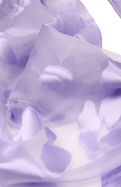 Шелковый шарф GIORGIO ARMANI сиреневого цвета по цене 67250 руб., арт. 795208/3R116, фото 4 Шелковый шарф GIORGIO ARMANI, арт. 795208/3R116, фото 4