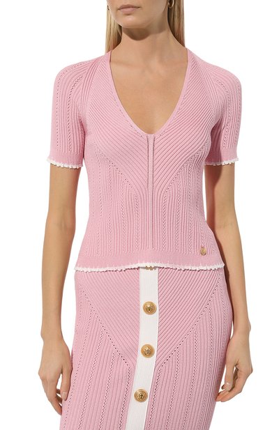 Пуловер из вискозы BALMAIN, арт. CF0AL003/KG41, фото 3