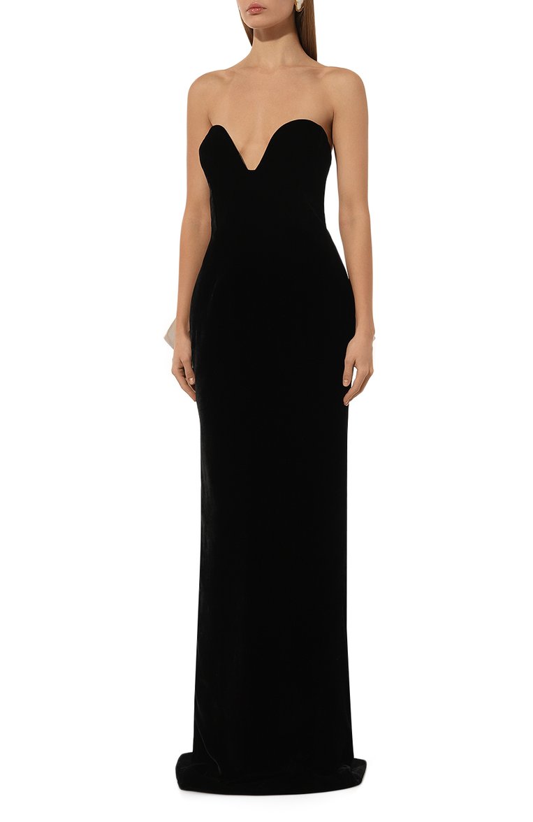 Бархатное платье THE NEW ARRIVALS ILKYAZ OZEL, арт. W24_NA00202960587, фото 3