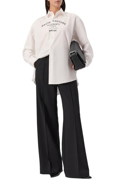 Хлопковая рубашка VETEMENTS, арт. UA53SH450W/1001 P0PLIN, фото 5