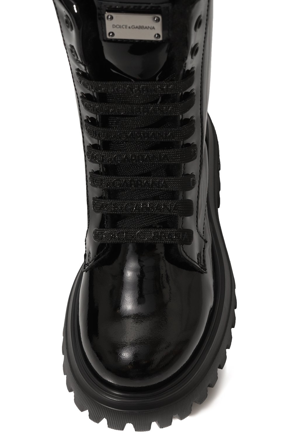Кожаные ботинки DOLCE & GABBANA, арт. D11220/A3B70/24-28, фото 4