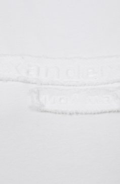 Женская хлопковая футболка ALEXANDER WANG белого цвета, арт. 1CC1251991 | Фото 6 (Материал внешний: Хлопок; Рукава: Короткие; Длина (для топов): Стандартные; Женское Кросс-КТ: Футболка-одежда; Принт: Без принта; Стили: Кэжуэл)