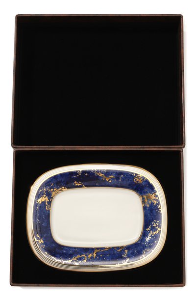 Поднос овальный маленький STEFANO RICCI темно-синего цвета по цене 58600 руб., арт. 0V01612/LAPIS2, фото 5 Поднос овальный маленький STEFANO RICCI, арт. 0V01612/LAPIS2, фото 5