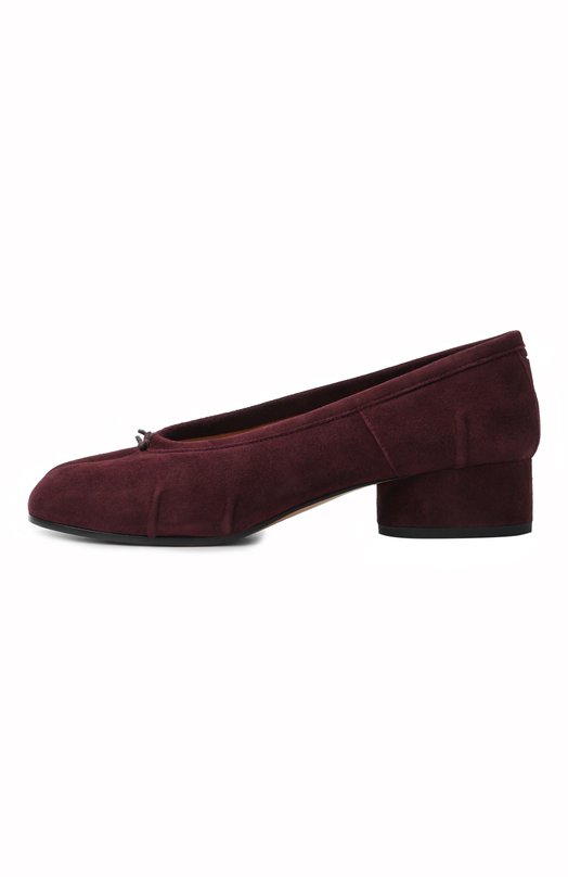 Замшевые туфли Tabi New Maison Margiela S58WZ0128/P8572 Бордовый  S58WZ0128/P8572 Фото 4