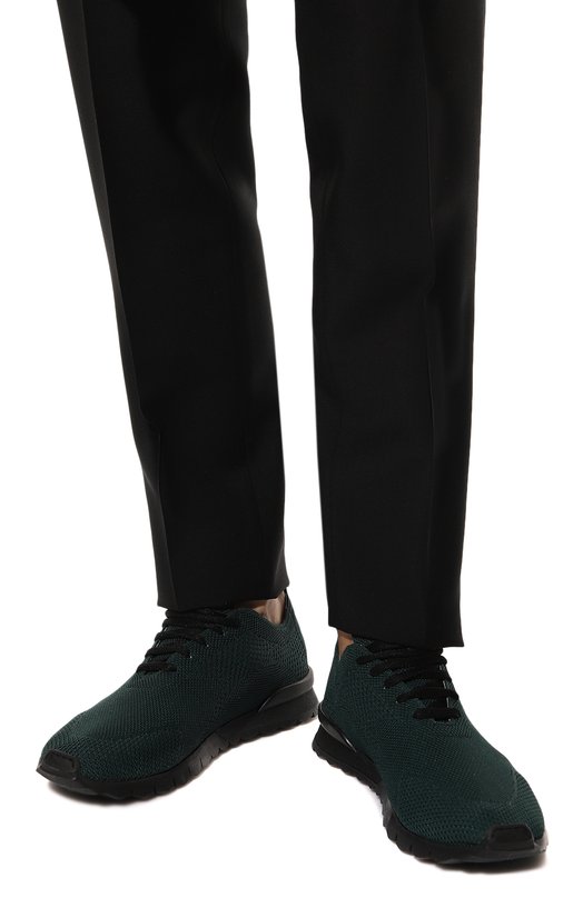 Текстильные кроссовки Kiton USSFITBN00809/12-16 Зелёный  USSFITBN00809/12-16 Фото 3