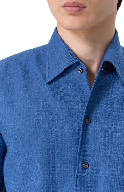 Рубашка из хлопка и кашемира MVST, арт. M0RBIDA/CANNES/SQUARED/505, фото 5