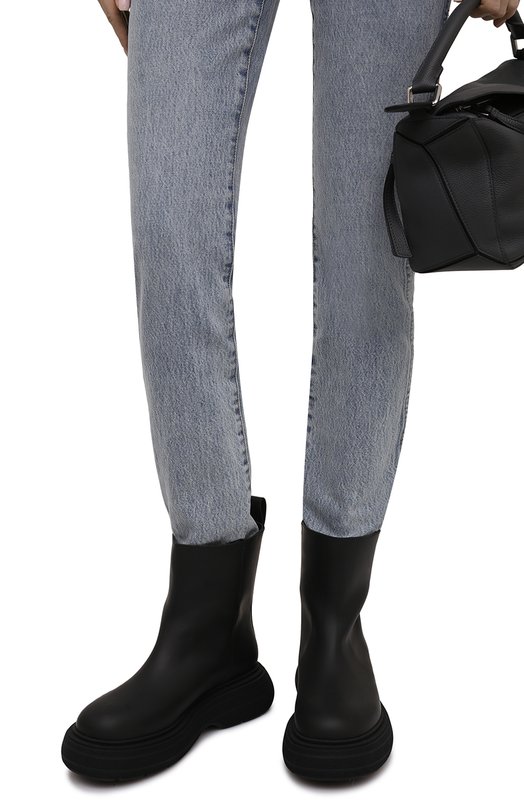 Кожаные полусапоги Marte Gia Couture Чёрный, фото 3