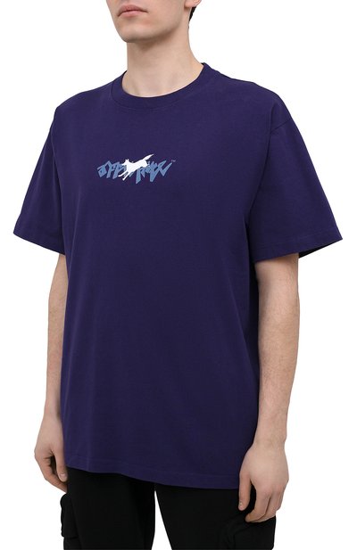 Хлопковая футболка OFF-WHITE, арт. 0MAA038R21JER006, фото 3