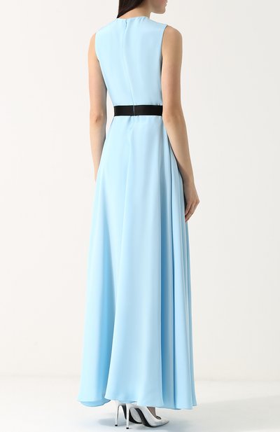 Шелковое платье-макси с контрастным поясом EMILIO PUCCI, арт. 81RL30/81657, фото 4