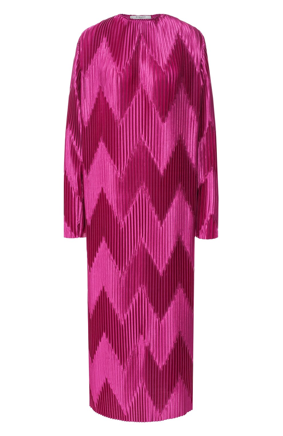 Плиссированное платье GIVENCHY фуксия цвета по цене 105500 руб., арт. BW20G13Z1C, фото 1 Плиссированное платье GIVENCHY, арт. BW20G13Z1C, фото 1