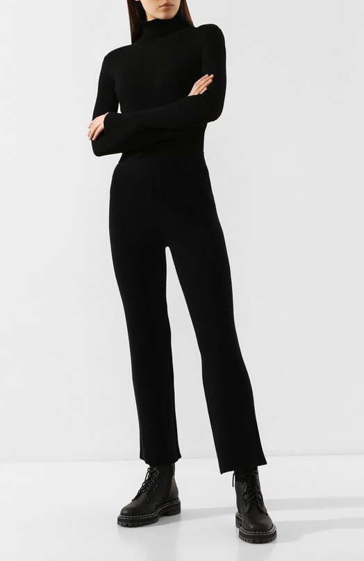 Брюки из смеси шерсти и кашемира Markus Lupfer Чёрный, фото 2