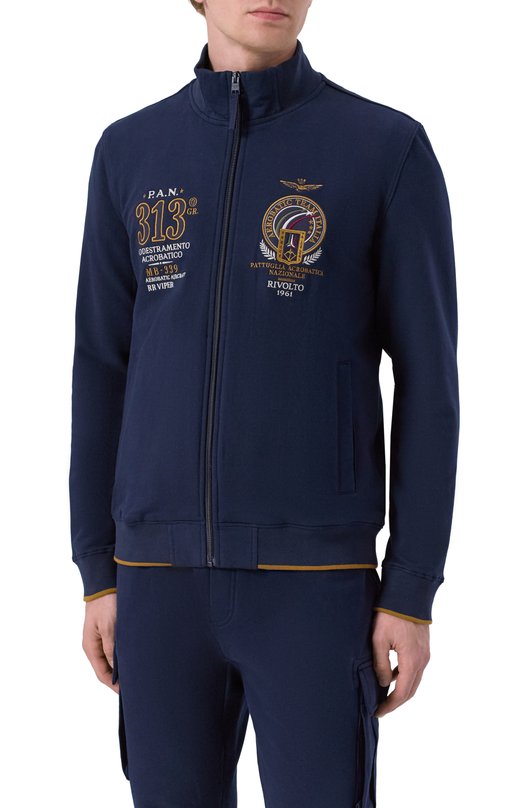 Хлопковая толстовка Aeronautica Militare FE2062UF00662 Синий  FE2062UF00662 Фото 3