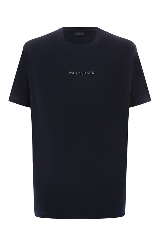 Хлопковая футболка Paul&Shark 25411088/XL Синий 25411088/XL
