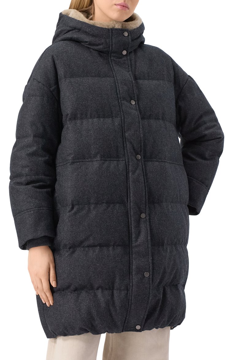 Шерстяной пуховик BRUNELLO CUCINELLI, арт. M038P9703, фото 1