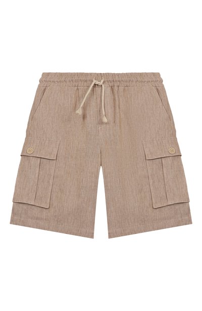 Льняные шорты-карго DOLCE & GABBANA, арт. L43Q64/FU4L0/8-14