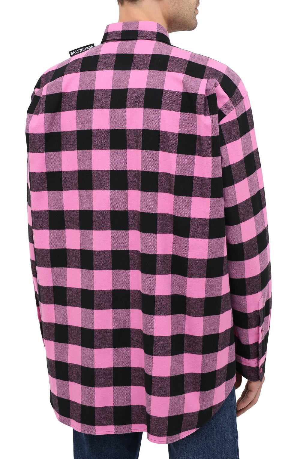 Хлопковая рубашка BALENCIAGA, арт. 621901/TIM26, фото 4