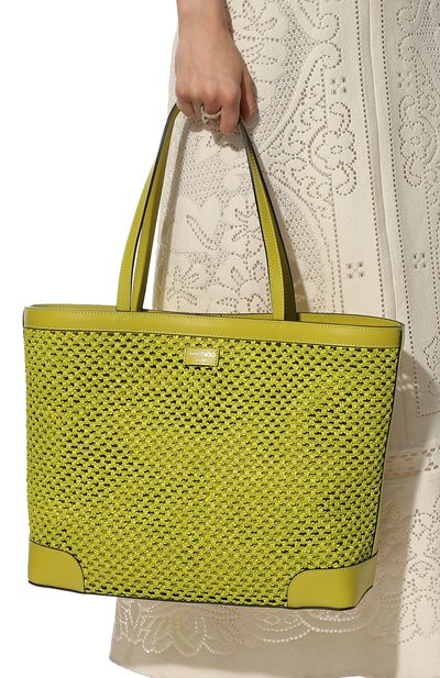 Сумка-тоут nine2five JIMMY CHOO салатового цвета по цене 109000 руб., арт. NINE2FIVE E/W/VQU, фото 2 Сумка-тоут nine2five JIMMY CHOO, арт. NINE2FIVE E/W/VQU, фото 2