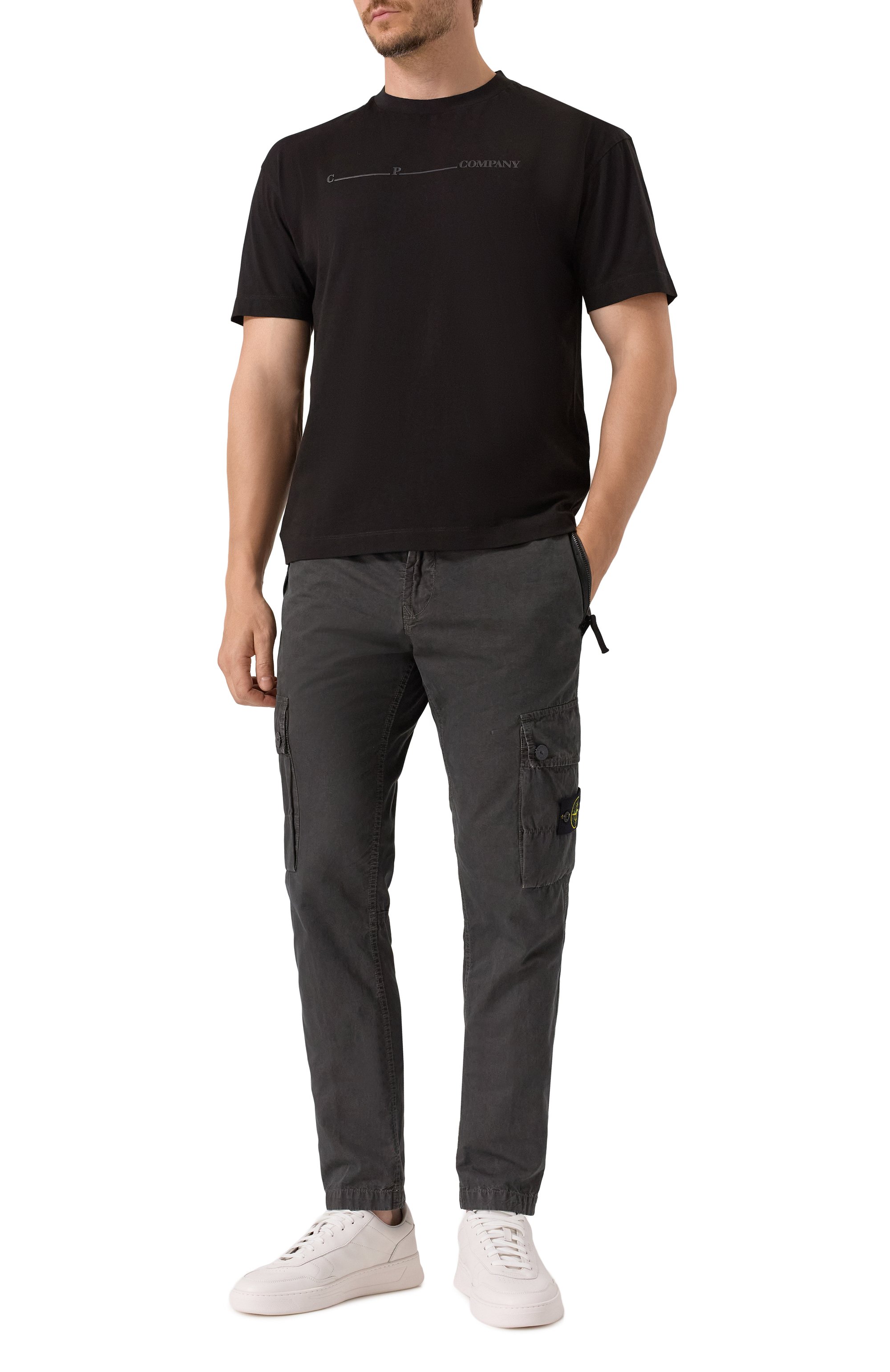 Хлопковые брюки-карго STONE ISLAND, арт. K1S153100303/S00WA, фото 2