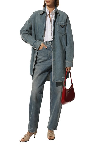 Джинсовая рубашка PRADA, арт. GFC036-1ZAB-F0008-212, фото 2