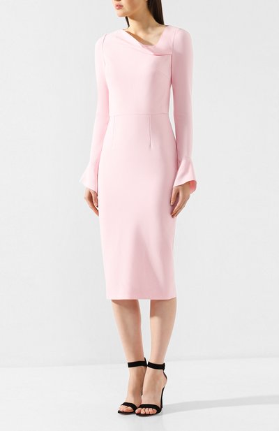 Платье ROLAND MOURET светло-розового цвета по цене 131000 руб., арт. PW19/S0647/F2196, фото 3 Платье ROLAND MOURET, арт. PW19/S0647/F2196, фото 3
