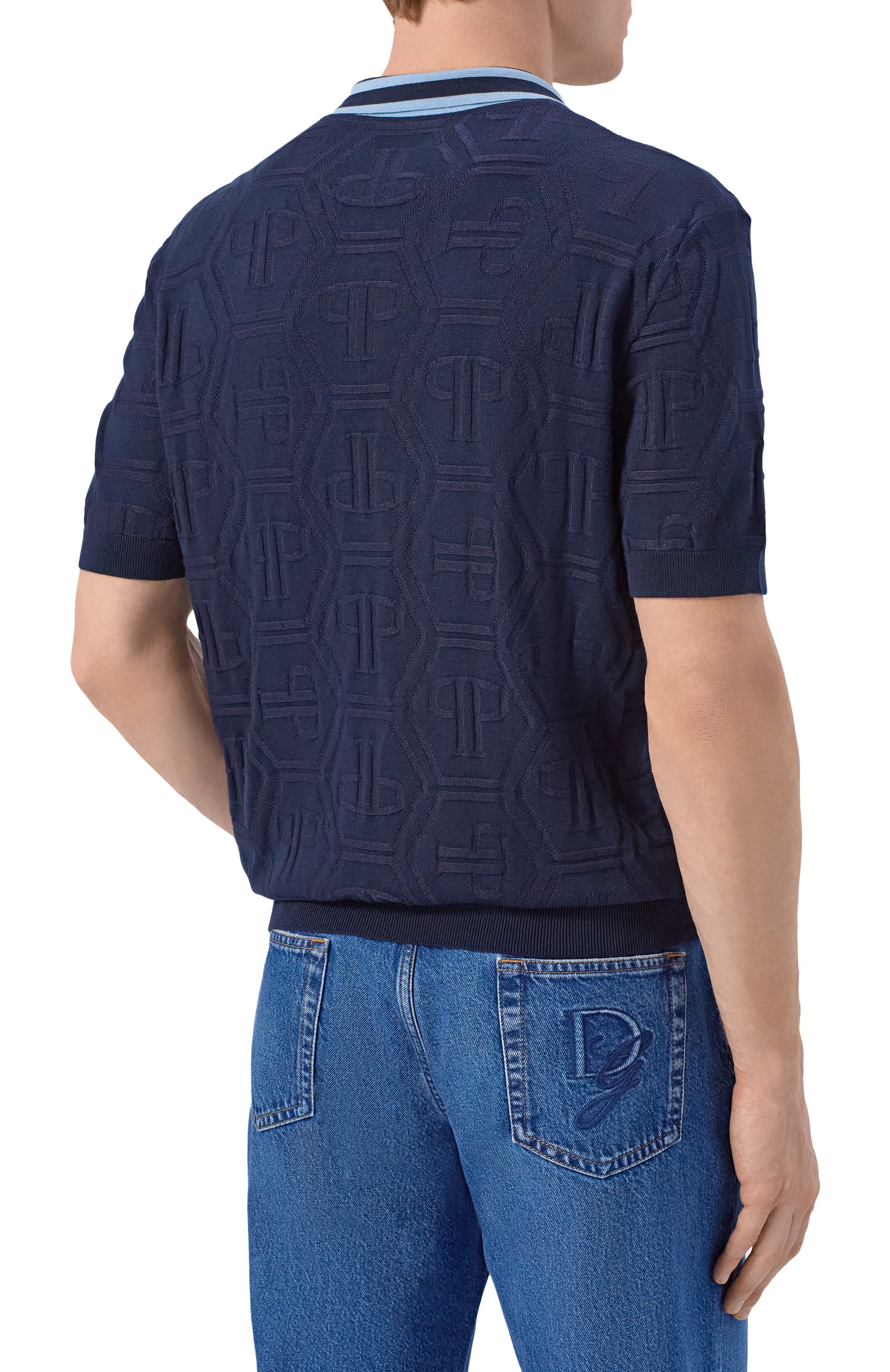 Хлопковое поло PHILIPP PLEIN, арт. SAFC MKK0322 PKN002N, фото 4