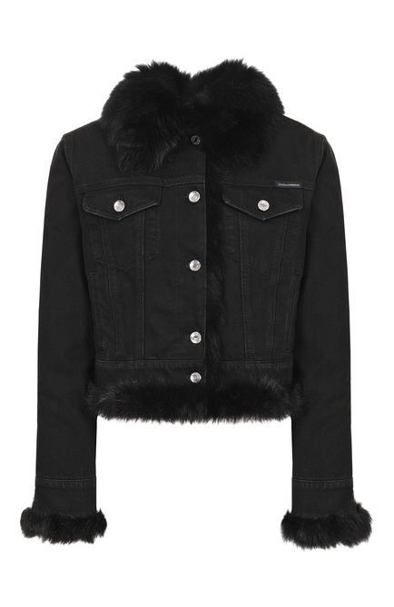 Женская джинсовая куртка с подкладкой из овчины DOLCE & GABBANA, арт. F9S97Z/G80D8