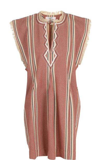 Женское хлопковое мини-платье свободного кроя ISABEL MARANT ETOILE, арт. R01075-18P033E/DENIZE