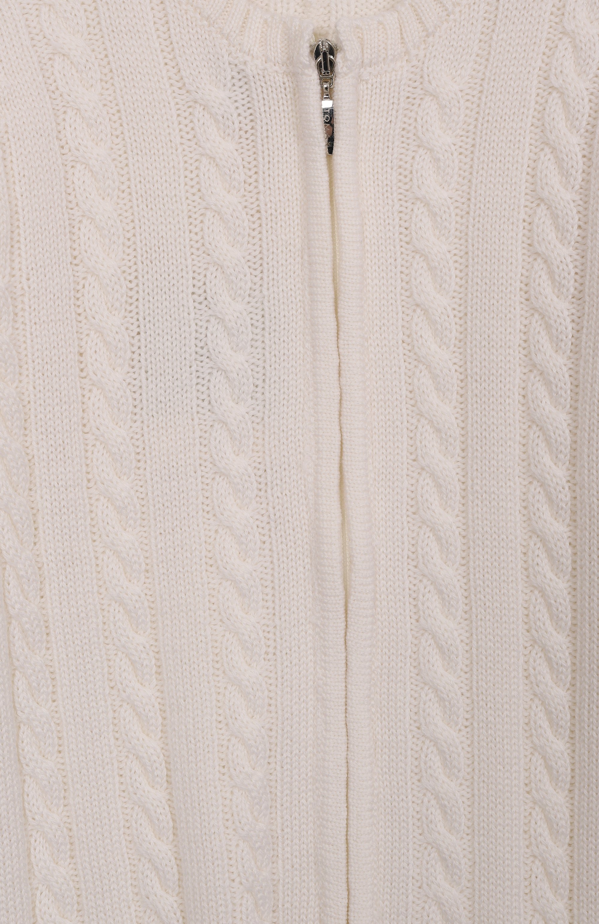 Шерстяной комбинезон BABY T белого цвета по цене 18350 руб., арт. 25AI041TZ/18M-36M, фото 3 Шерстяной комбинезон BABY T, арт. 25AI041TZ/18M-36M, фото 3