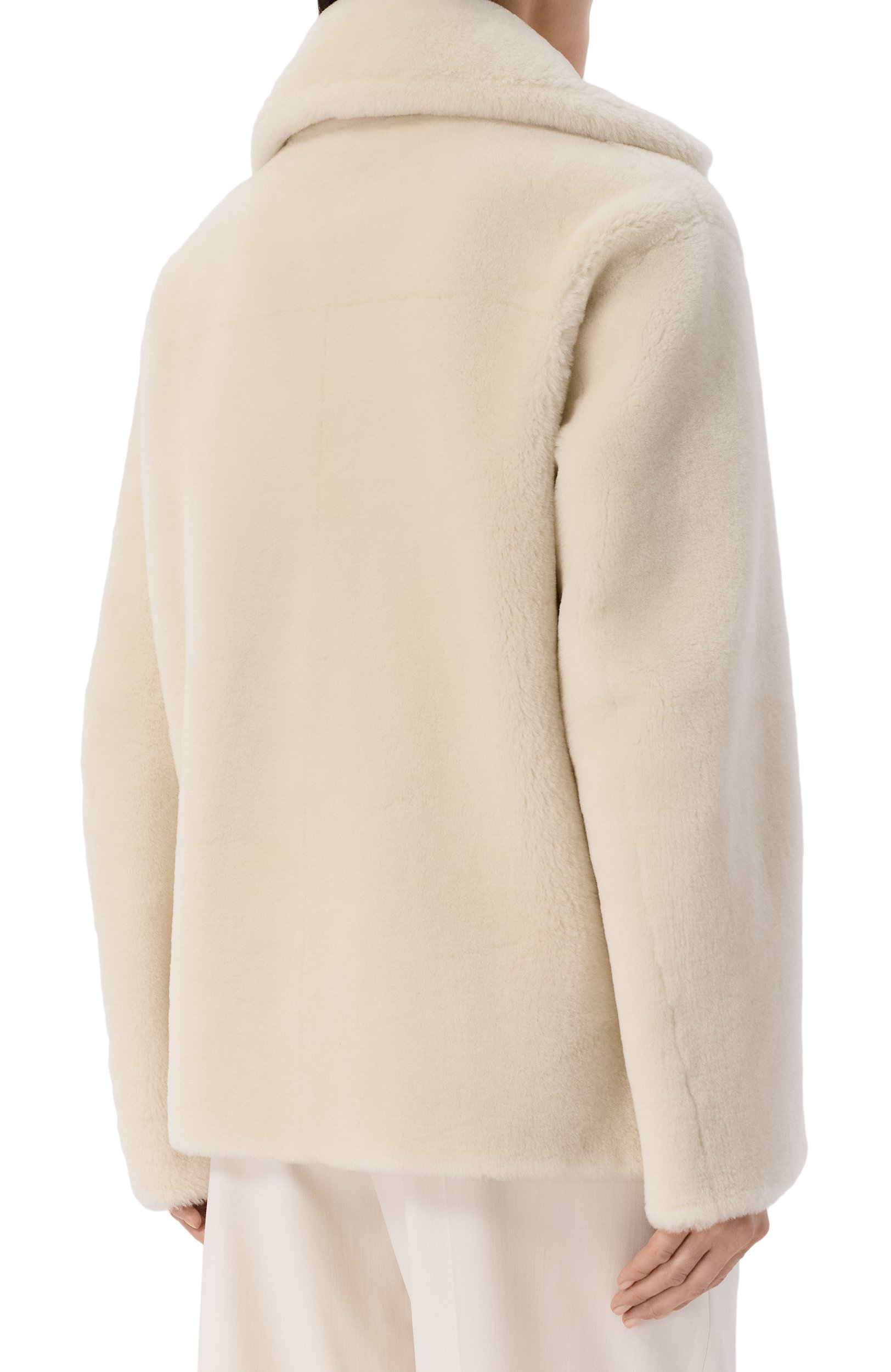 Двусторонняя дубленка KITON кремового цвета по цене 820500 руб., арт. D58673K0546F02, фото 4 Двусторонняя дубленка KITON, арт. D58673K0546F02, фото 4